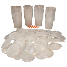 DeVILBISS DeKUPS EVO Disposable Cup Liner  Lid Refill Kit - 24 oz 7200-12E