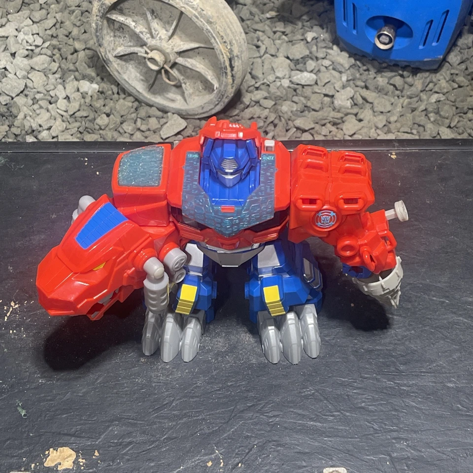 Boneco de ação Transformers Optimus Prime brinquedo dino (não testado eletronicamente) - Imagem 2 de 4