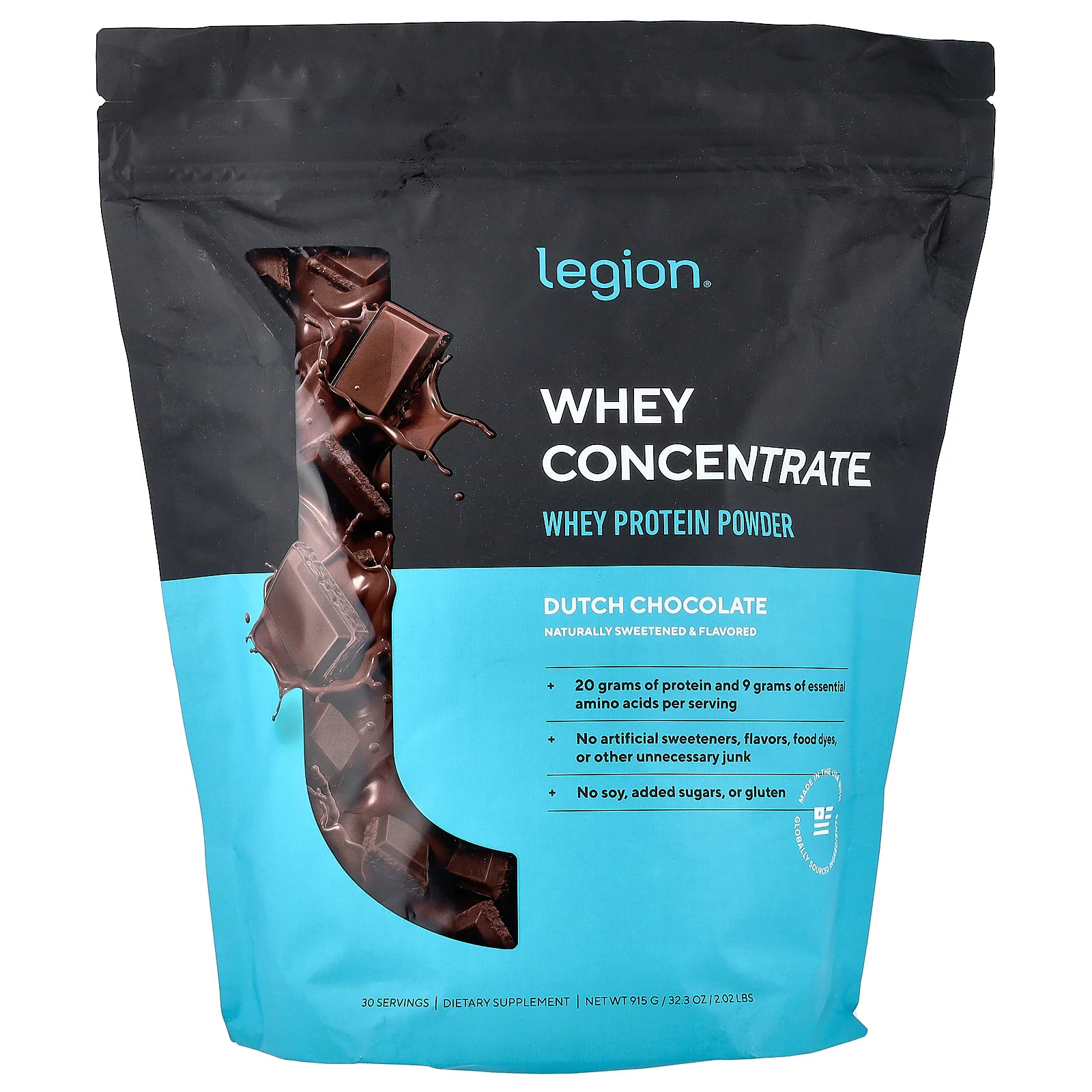 Whey Concentrate Whey Protein Powder Dutch Chocolate 202 lbs 915 g 8690₽