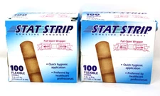 Dukal 15215 Stat Strip Flexible Adhesive Bandage 1" x 3" - 100/BX 2 Boxes