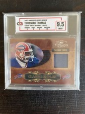 Donruss Classics 2007 Thurman Thomas Bills Jersey Mem CS-13 /175 CGC 9.5