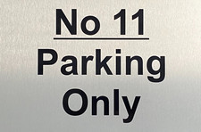 Personalised PRIVATE PARKING Signs Metal Custom Name Number Home Address Space
