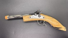 Replicas By Parris Wood & Metal Double Barrel Toy Cap Gun USA MADE Old Vintage