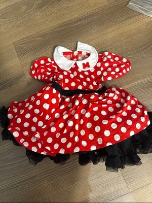 NWOT POSH PEANUT Minnie Mouse petticoat bodysuit dress 6-12m
