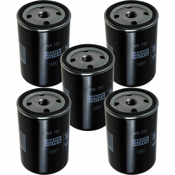 5X Mann-Filter Kraftstofffilter WK 731 (10) Fuel Filter-image