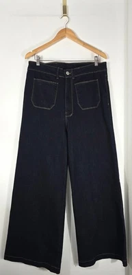 NWT Carolina Maddy Miracle Denim Wide Leg Jeans Dark Wash Stretch Size 18  - image 1 of 4
