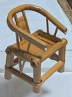 Vtg NOS Asian Miniature Dollhouse Furniture Rattan Bamboo Chairs Table Teaset  — photo 6