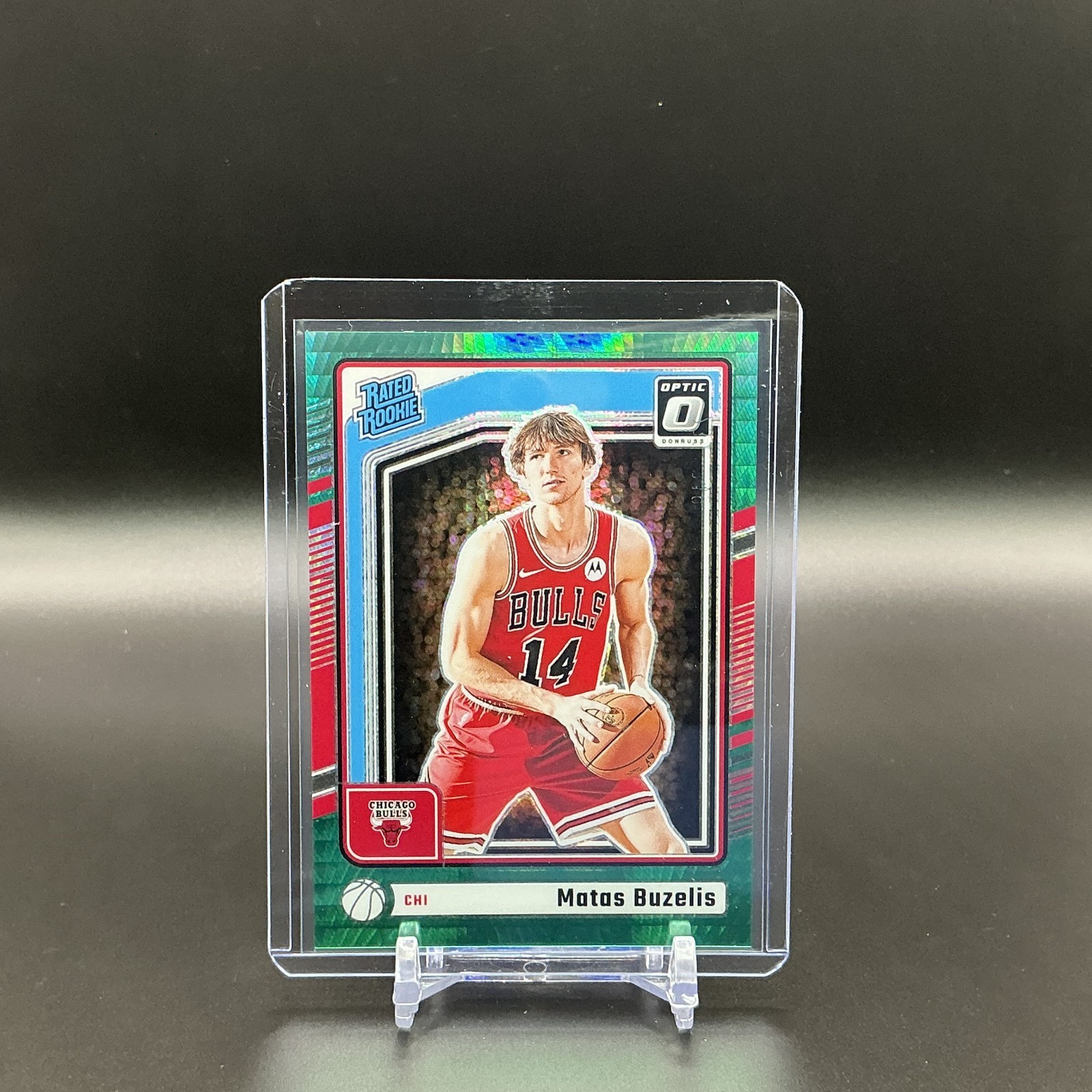 2024-25 Panini Donruss Optic - Rated Rookie Matas Buzelis #271 Green Hyper /249