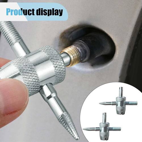 2PCS 4Way Tire Valve Core Removal Tool, 4in1 Universal Valve Wrench Multifunc... - Picture 6 of 6