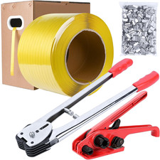 Heavy Duty Banding Strapping Kit with Tensioner and Sealer Tool 1/2 Inch 3500FT