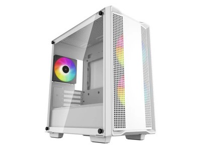 Deepcool CC360 ARGB WH Micro Tower PC-Gehäuse - Weiß, ARGB, Beleuchtete Lüfter