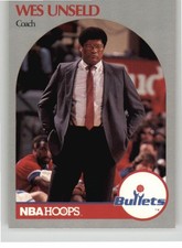 WES UNSELD #331 1990 NBA Hoops Washington Bullets NM