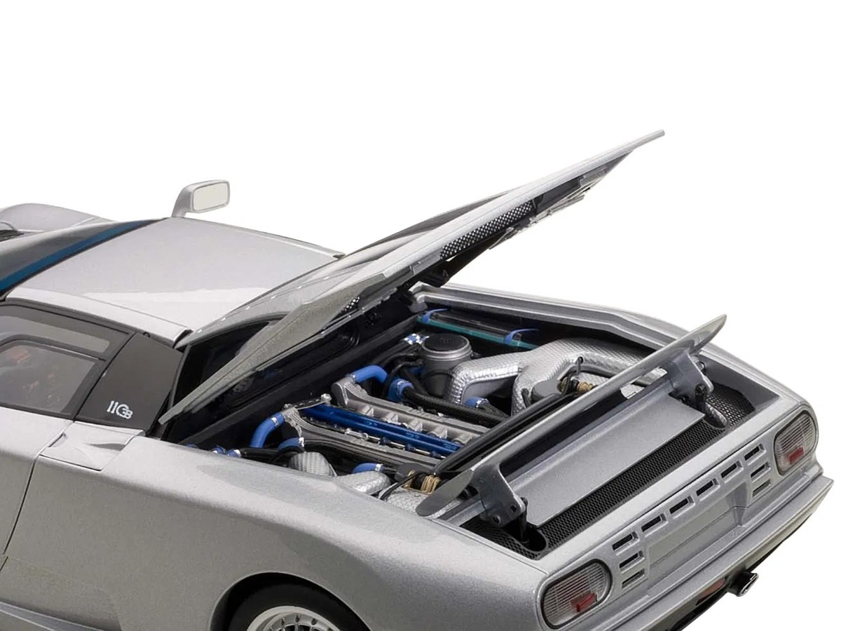 Bugatti EB110 GT Silver 1/18 Diecast Car Model by Autoart | eBay
