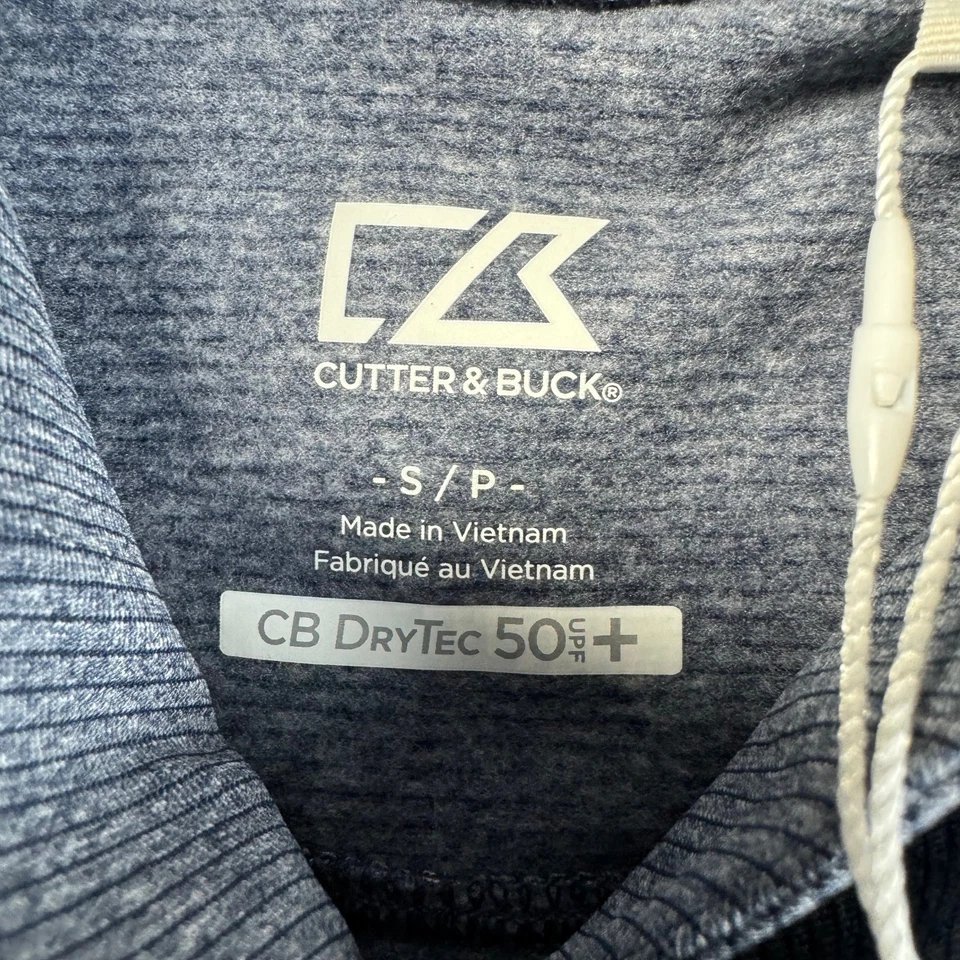 Cutter & Buck Pullover Men's Small Gray Long Sleeve Hostess 1/2 Zip Sweater NWT - Image 3 of 4