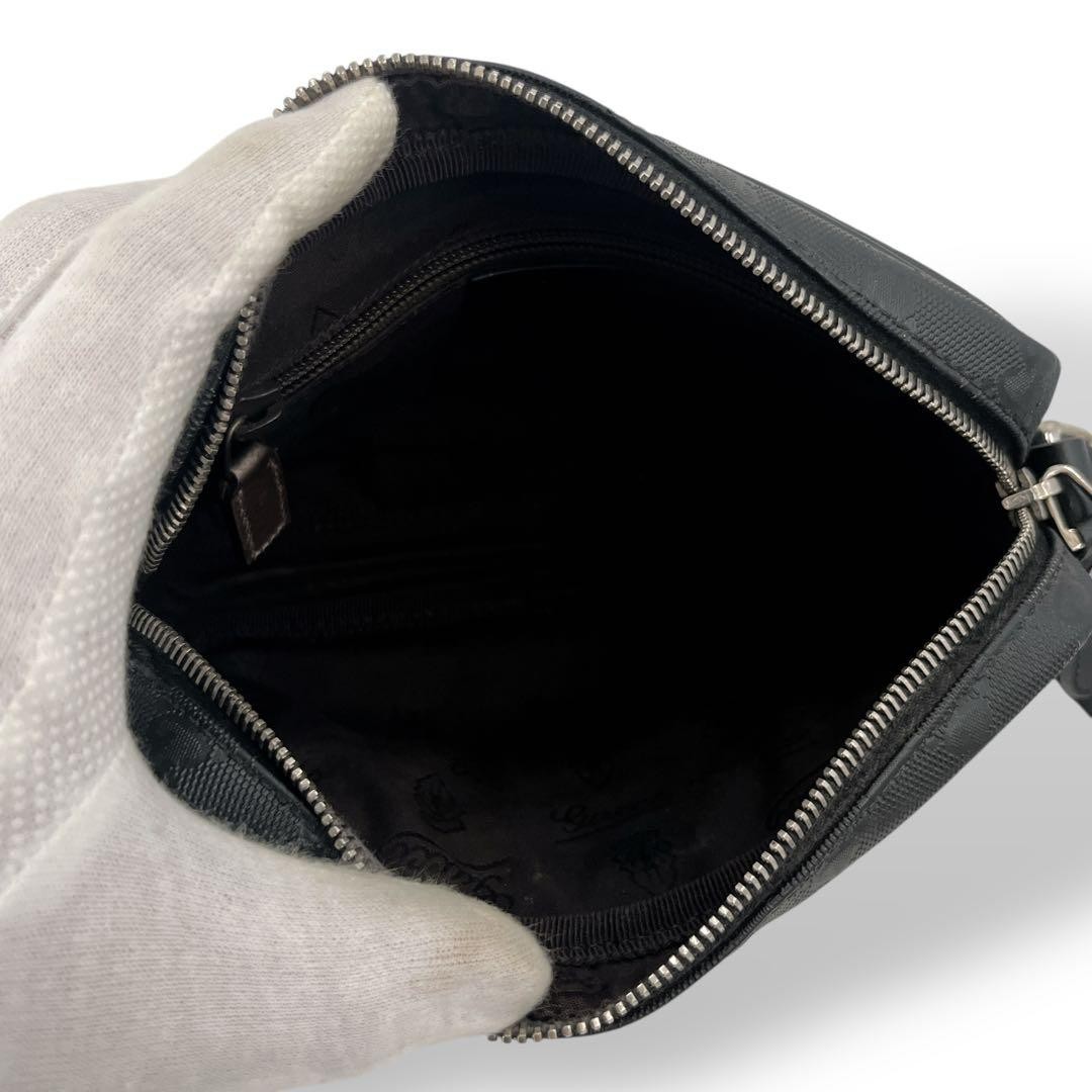 GUCCI Implement Shoulder Bag Camera Bag Black PVC… - image 13