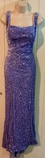 Gorgeous New sequin evening dress size XL 14 16 wedding party cocktails occasion