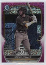 2023 Bowman Chrome Prospects Fuchsia Shimmer Refractor 46/199 Samuel Zavala 13gr