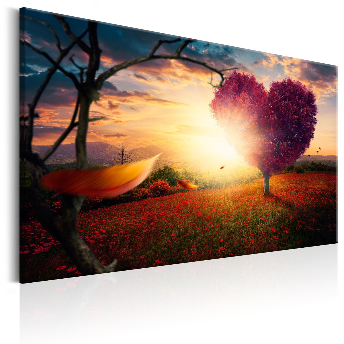 Tableau Hills of Love 40x60 cm art mural moderne pour salon et chambre moderne