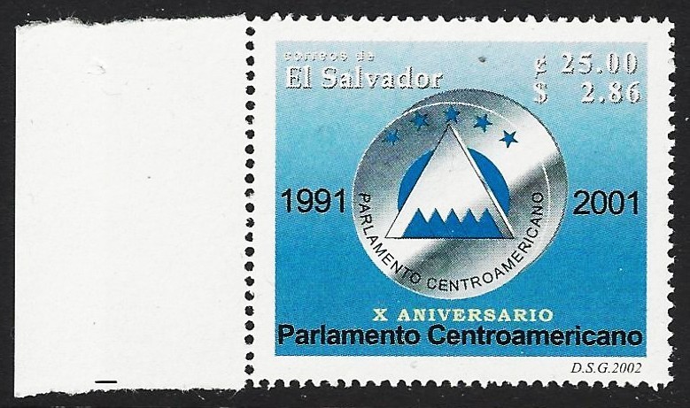 EL SALVADOR 2002 SCOTT 1567  GOVERNMENT  MINT NH
