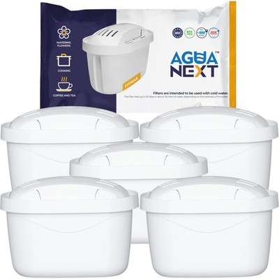 Wasserfilter Kartuschen Agua Next Fitmax für Brita Dafi Aquaphor Wessper 5x