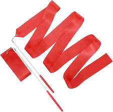 Rhythmische Sportgymnastik Band, Tanzbänder Streamer, 2 Stück Gymnastikband mit 