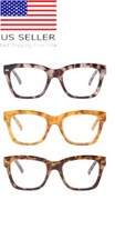 Reading Glasses Square High Definition Multicolor 3 Piece Set Strength 4.00