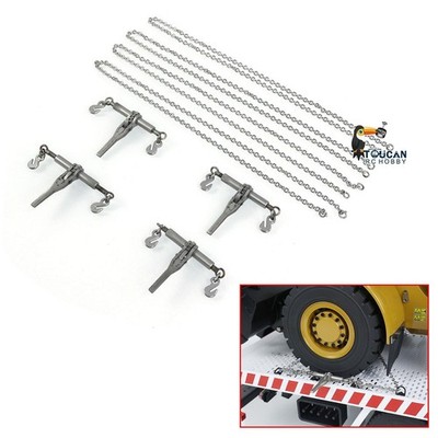 Metal Ratchet Binders Transport Chains Tensioner for 1/14 RC Engineering Truck