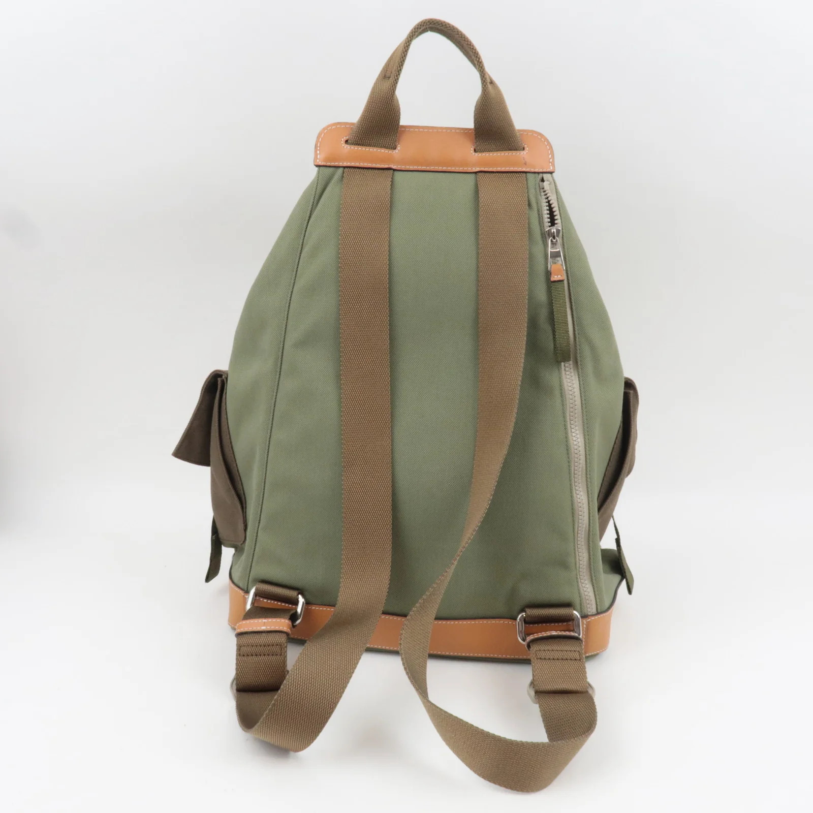 LOEWE Anagram Convertible Backpack Canvas Khaki A… - image 2