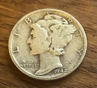 1942-S Mercury Dime – WWII Silver Dime – San Francisco Mint – Winged Liberty