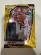 2025 Panini Prizm Draft Picks Malachi Moore Gold Shimmer #01/15 Alabama