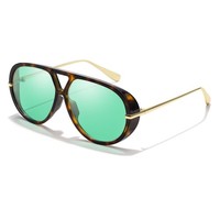 Oversized Pilot Sunglasses Women Retro Double Bridge UV400