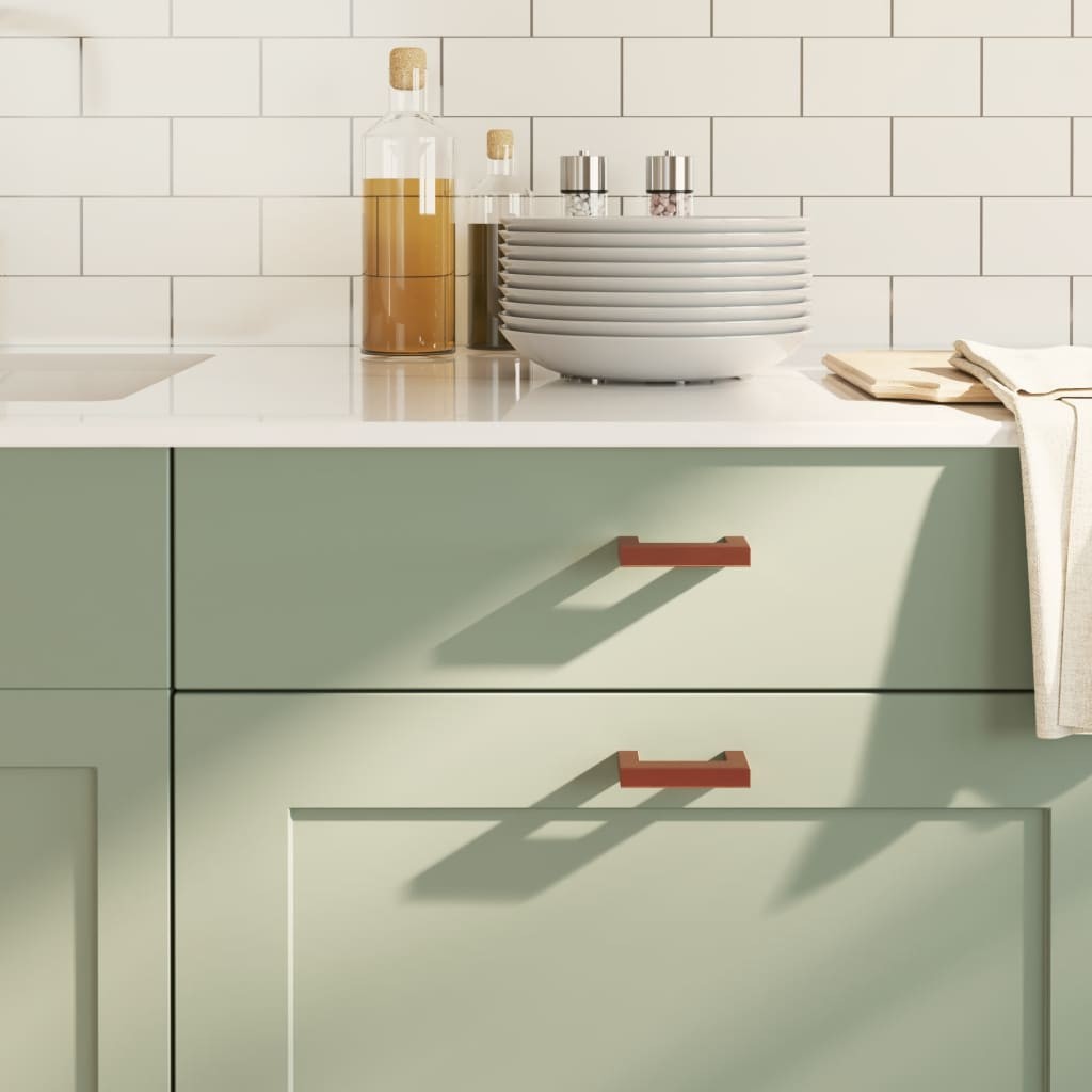 Maniglie per Mobili 20pz Acciaio Inox Bronzato 64mm | Prezzo Stock