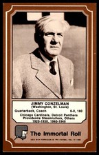 1975 FLEER FOOTBALL CARDS IMMORTAL ROLL JIMMY CONZELMAN CHICAGO CARDINALS #8B