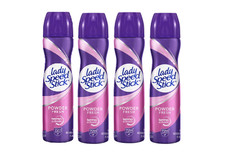 4 Pack Lady Speed Stick Spray Antiperspirant Deodorant 48 Hours Protection Power