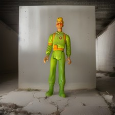 Vintage 1990 Kenner Real Ghostbusters Egon Spengler Action Figure Lime Green