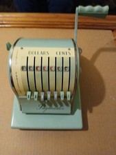 Paymaster Corp Chicago Series S-1000 Vintage Check Writer Powder Blue Nice