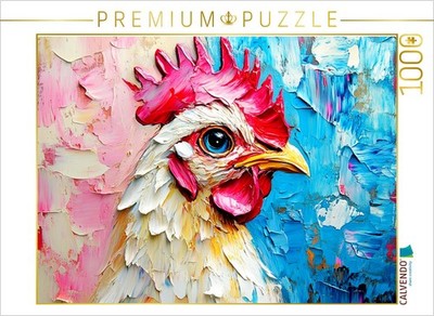 CALVENDO Puzzle Porträt eines edlen Huhnes | 1000 Teile Lege-Größe 64x48cm Foto-