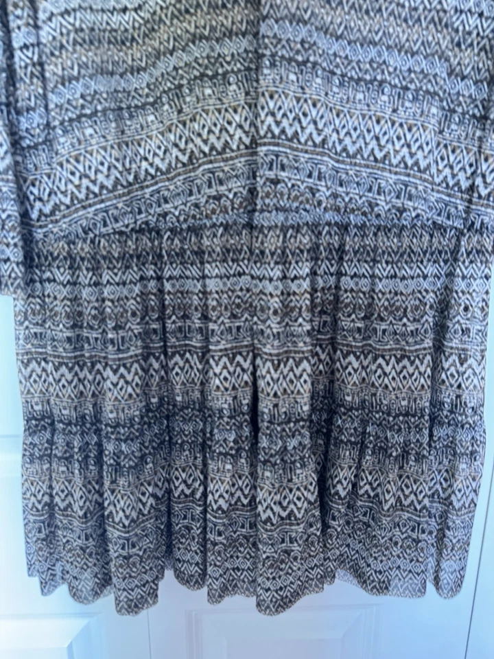 Vestido de encubrimiento de natación estampado encantador Coco Reef para mujer, tostado/gris nuevo sin etiquetas Foto 3 de 4