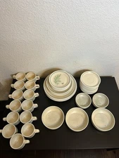 VTG Lenox Temper-Ware Fancy Free 50 Piece Butterfly Dish Dinner Set Bowl Tea Cup