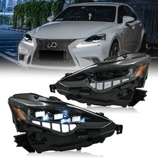 For 2014-2016 Lexus IS350 250 200t 300 LED Headlights Assembly DRL Front Lamps
