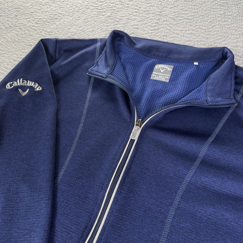 Callaway Weather Series Jacket Womens XXL Blue Full Zip Long Sleeve Golf Preppy
