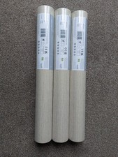 Three rolls of Grasscloth Plain Natural Wallpaper by Dunelm