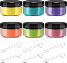 6 Pcs 0.5 Ounce Glitter Embossing Powder Set for DIY Crafts Greeting Cards Makin