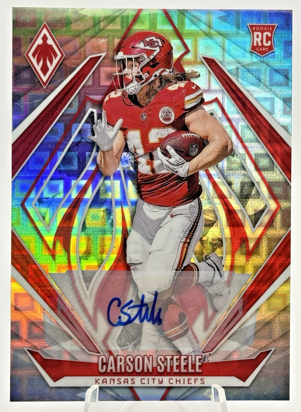 Carson Steele 2024 Panini Phoenix Rookie Auto #230 Silver Pandora