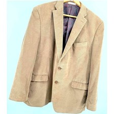 Lauren Ralph Lauren Wale Corduroy Blazer Jacket Mens 44R Paisley Lined