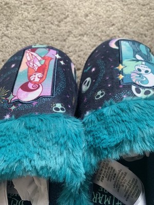 Disney  Tim Burton Jack & Sally Slippers M7/W9 Nightmare Before Christmas NEW