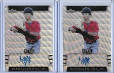 2019 Leaf Metal Draft GLENALLEN HILL JR. Silver Wave Prismatic Auto RC/30 Dbacks