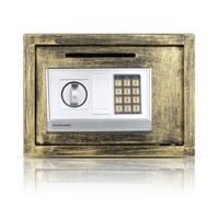 Electronic Safe Box Keypad Lock Home Office Hotel Jewelry Gun Cash Bronze T1z5 on sale Electronic Safe Box Keypad Lock Home Office Hotel Jewelry Gun Cash Bronze T1z5 on sale