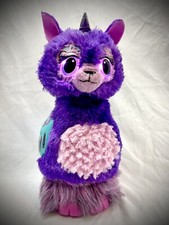 Hatchimals WOW Purple Llalacorn 32  Interactive Talks Glows Extends Flaps WORKS