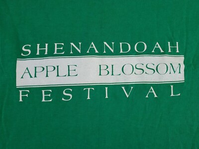 VINTAGE Shenandoah Apple Blossom Festival Shirt Mens Small Virginia VA Adult A30
